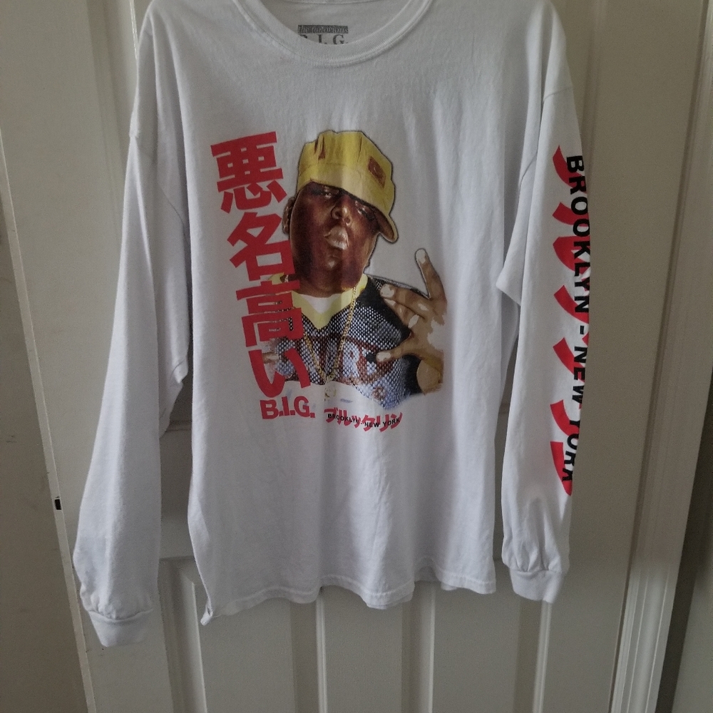Mens long sleeve Notorious big shirt